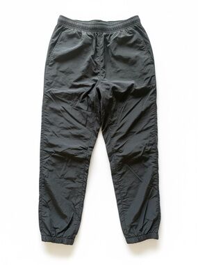 Men's Black Zip-Cuff Jogger Pants